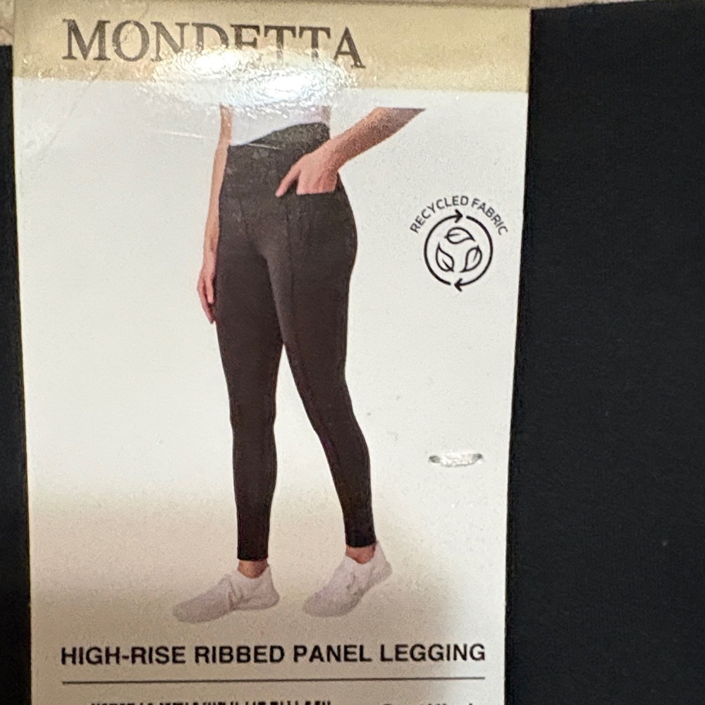 Mondetta Black Ribbed Leggings